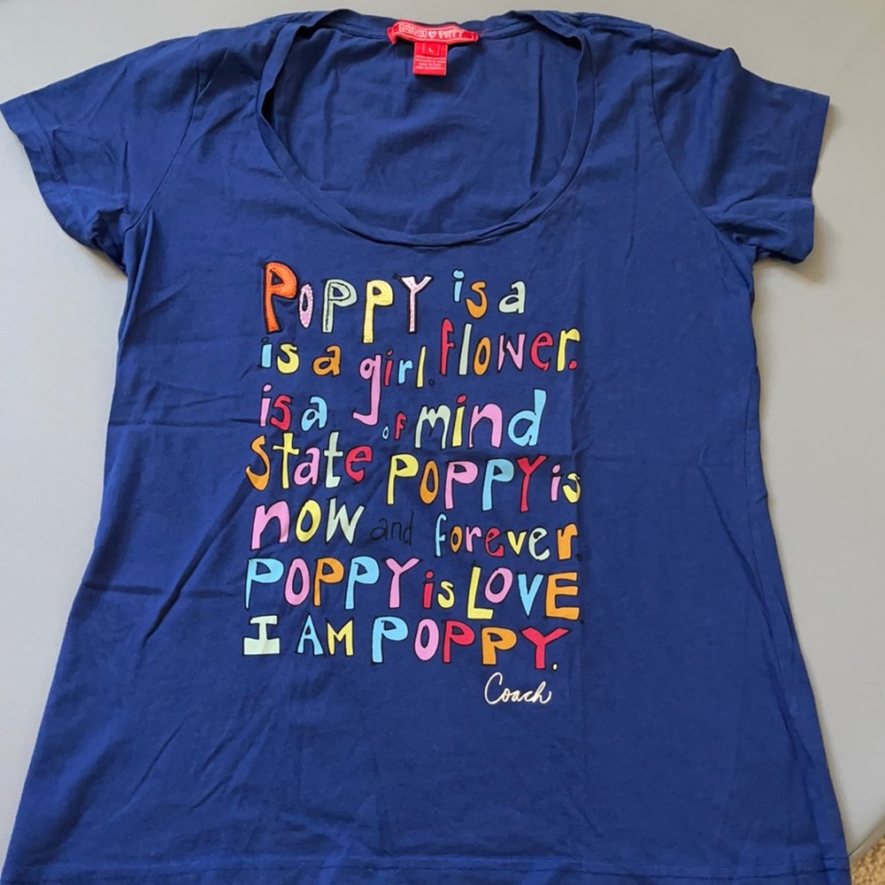 Coach T Shirt women size L - Used but like new